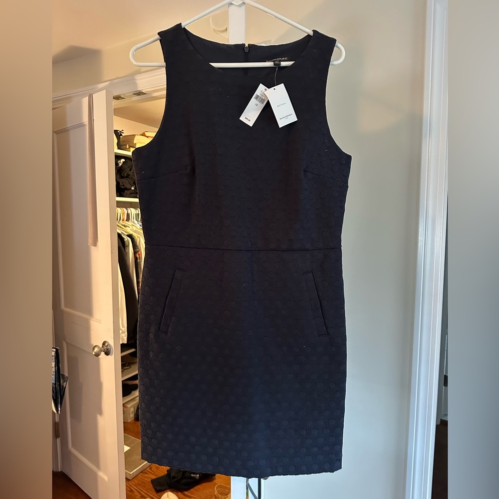 Navy blue banana republic business dress size 12
